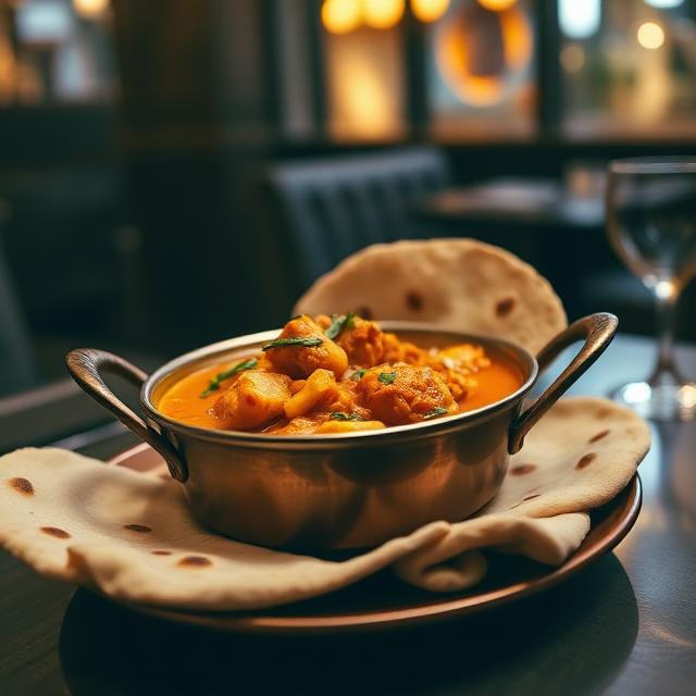 Authentic Nepali and Indian curry dish with aromatic spices - Gorkha Restaurant & Bar, Zambujeira do Mar, Portugal